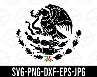 Mexico SVG Mexican Eagle Aguila Mexicana Cut Files Svg Png Dxf - Etsy