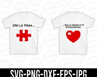 Couples Valentines Day Spanish SVG Cut Files (Digital Download)