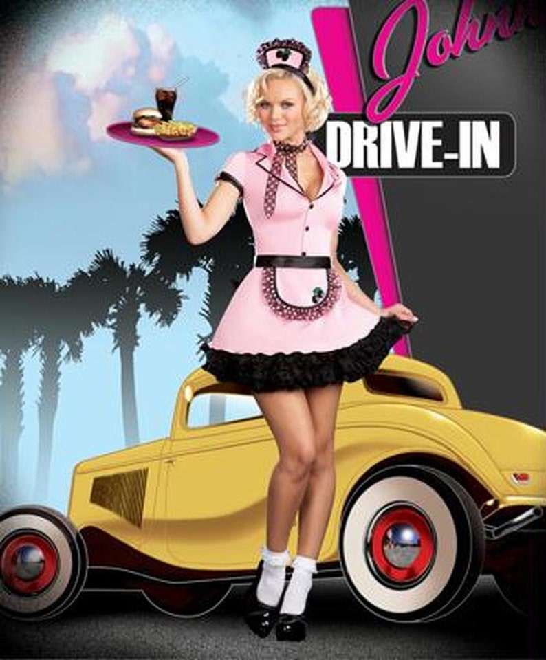 Sherri Cola Diner Costume Xl Size 14-16