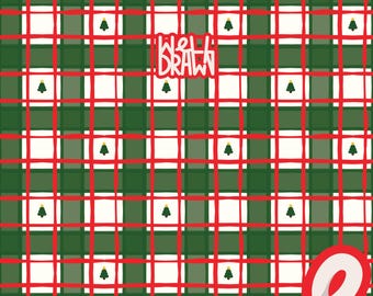 Christmas Plaid Seamless Pattern | Holiday Tartan Design (PNG, JPG)