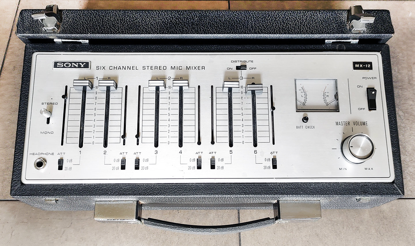 Vintage Sony MX-12 Portable Stereo Audio Mixer - Etsy