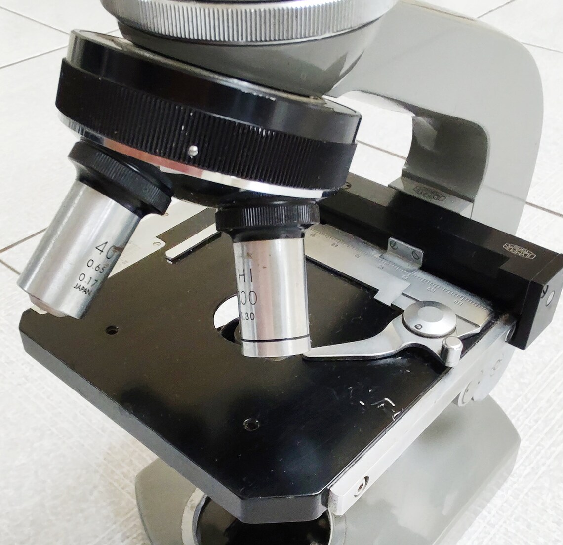 Vintage Olympus E monocular microscope Etsy