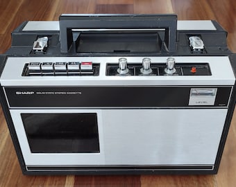 Vintage Sharp RS-432X Stereo Cassette Player - Ghetto Blaster