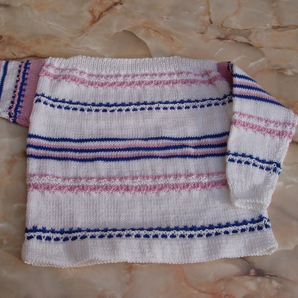 Kinderpullover aus Baumwolle Grösse 104