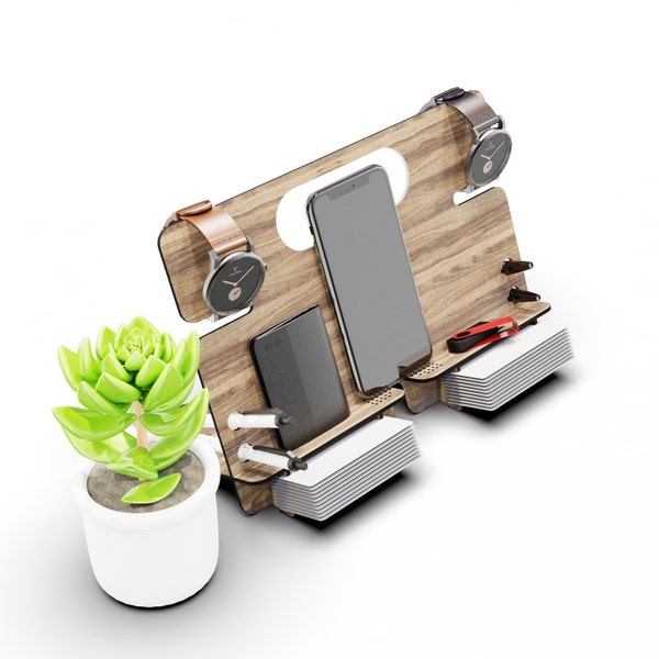 Wood Tablet Station Etsy