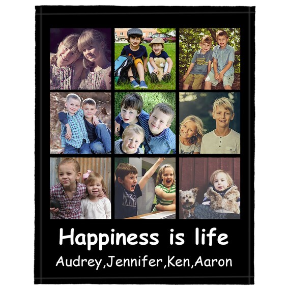 Custom Blanket Personalized Blanket with Photo Customized Etsy