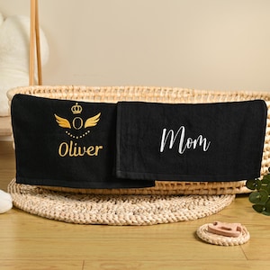 Monogrammed Hand Towel: Personalized Embroidered Cotton Towel