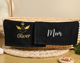 Monogrammed Hand Towel: Personalized Embroidered Cotton Towel