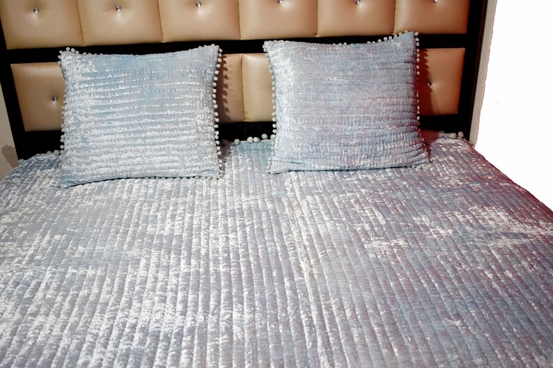 Grey Velvet bedding comforter donna velvet duvet velvet queen blanket king queen bedspread quilted bedroom throw king queen duvet best gift pillowcase velvet bedding velvet quilt handmade customized blanket boho blanket Kantha quilt mum Comforter