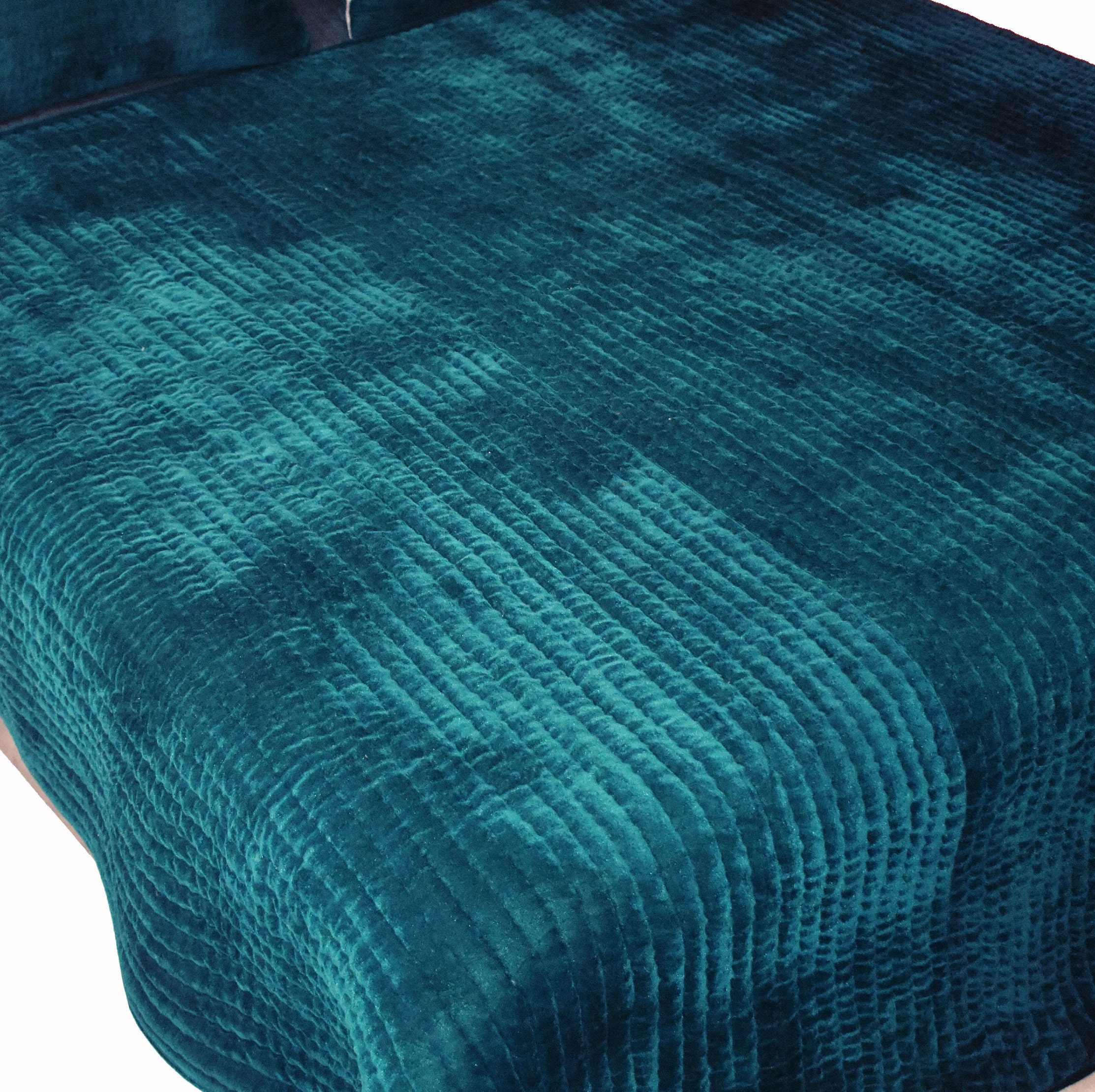 Teal Velvet Quilt Velvet Comforter Queen Quilt King Size Quilt Etsy UK
