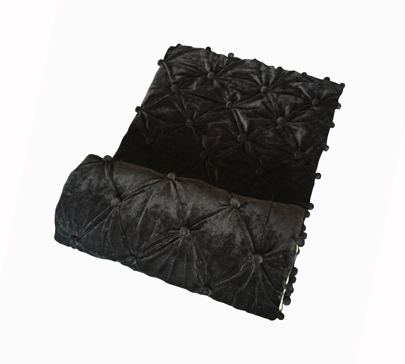 Black Velvet Quilt King Blanket Velvet Comforter Weighted Etsy Australia