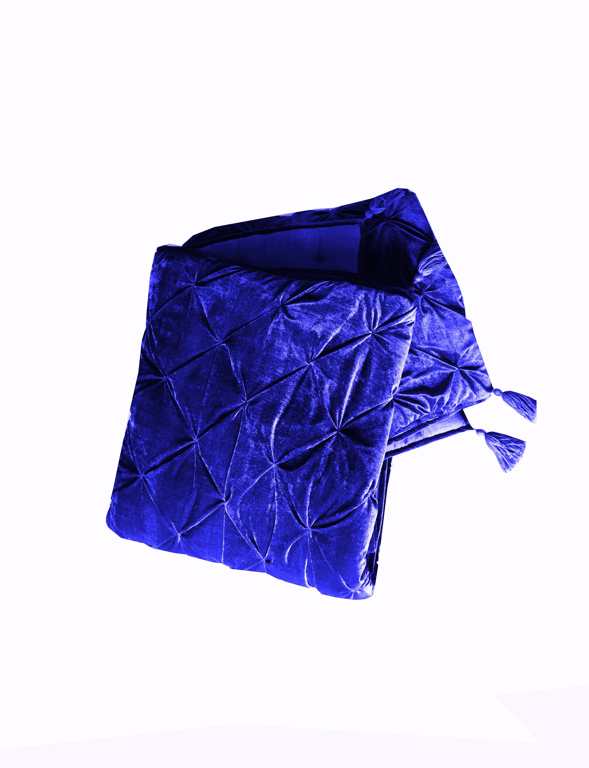 Royal Blue velvet comforter Royal Blue Luxury Quilt Blue Etsy