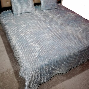 Grey Velvet bedding comforter donna velvet duvet velvet queen blanket king queen bedspread quilted bedroom throw king queen duvet best gift pillowcase velvet bedding velvet quilt handmade customized blanket boho blanket Kantha quilt mum Comforter