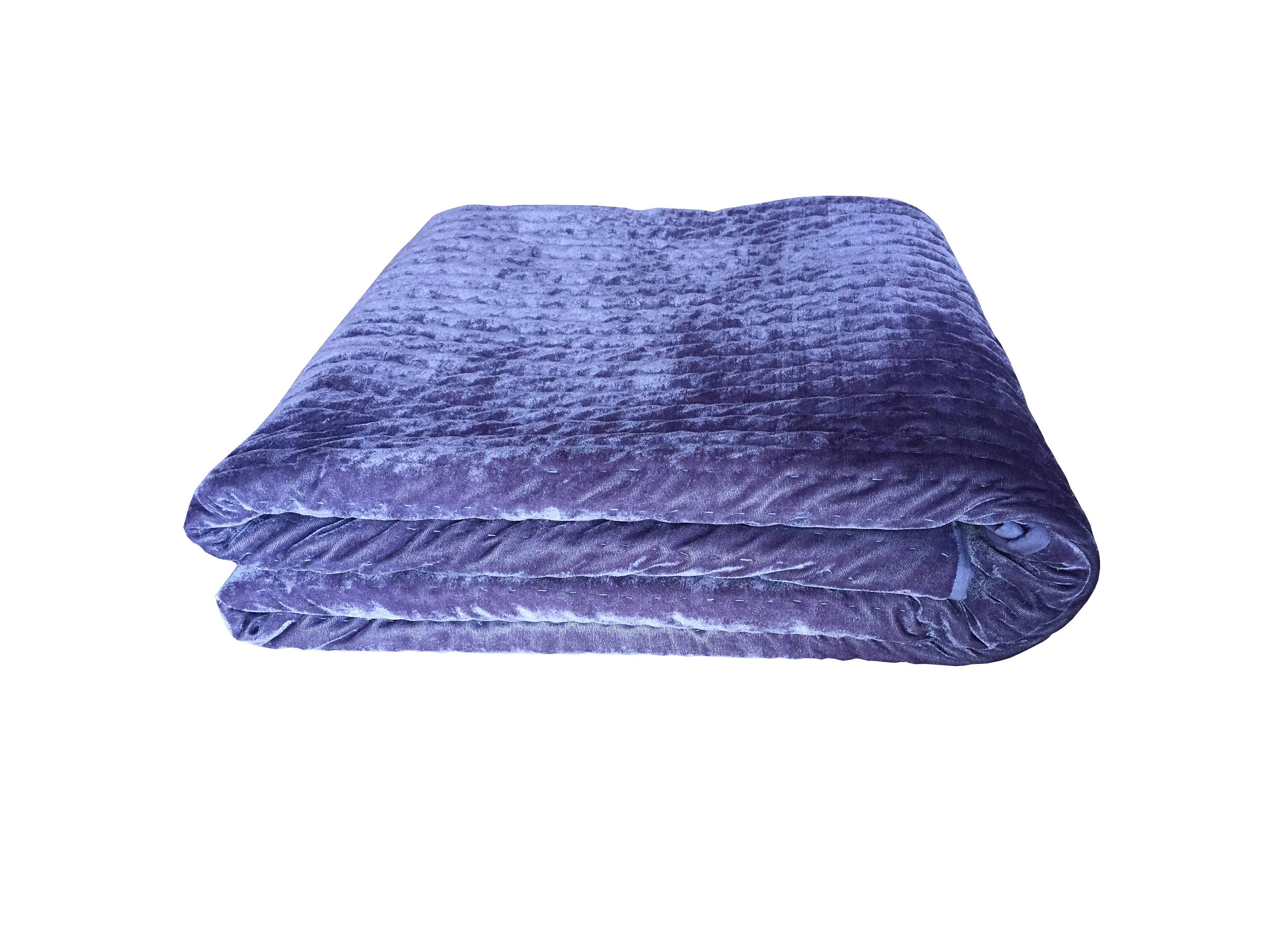 Gray Velvet Quilt Luxury Custom Quilt King Quilt Silver Etsy