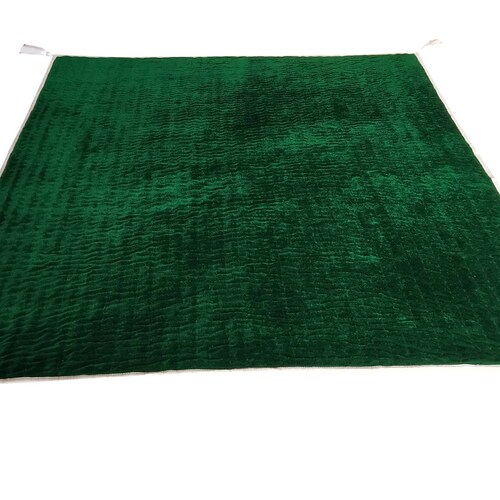 Emerald Green Velvet Quilt King Velvet Blanket Velvet Etsy