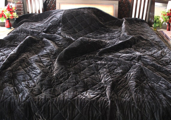 Black Velvet Comforter Diamond Velvet 