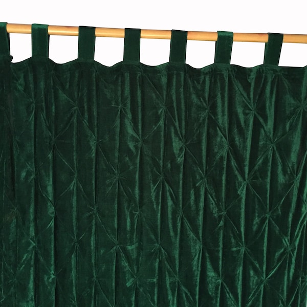 Rideau de velours de luxe Rideau de velours vert émeraude Rideau de fenêtre Boho Rideau de salon Rideau de séparation de pièce Rideau de haute qualité Extra Large