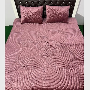 Onion color king quilt custom order
