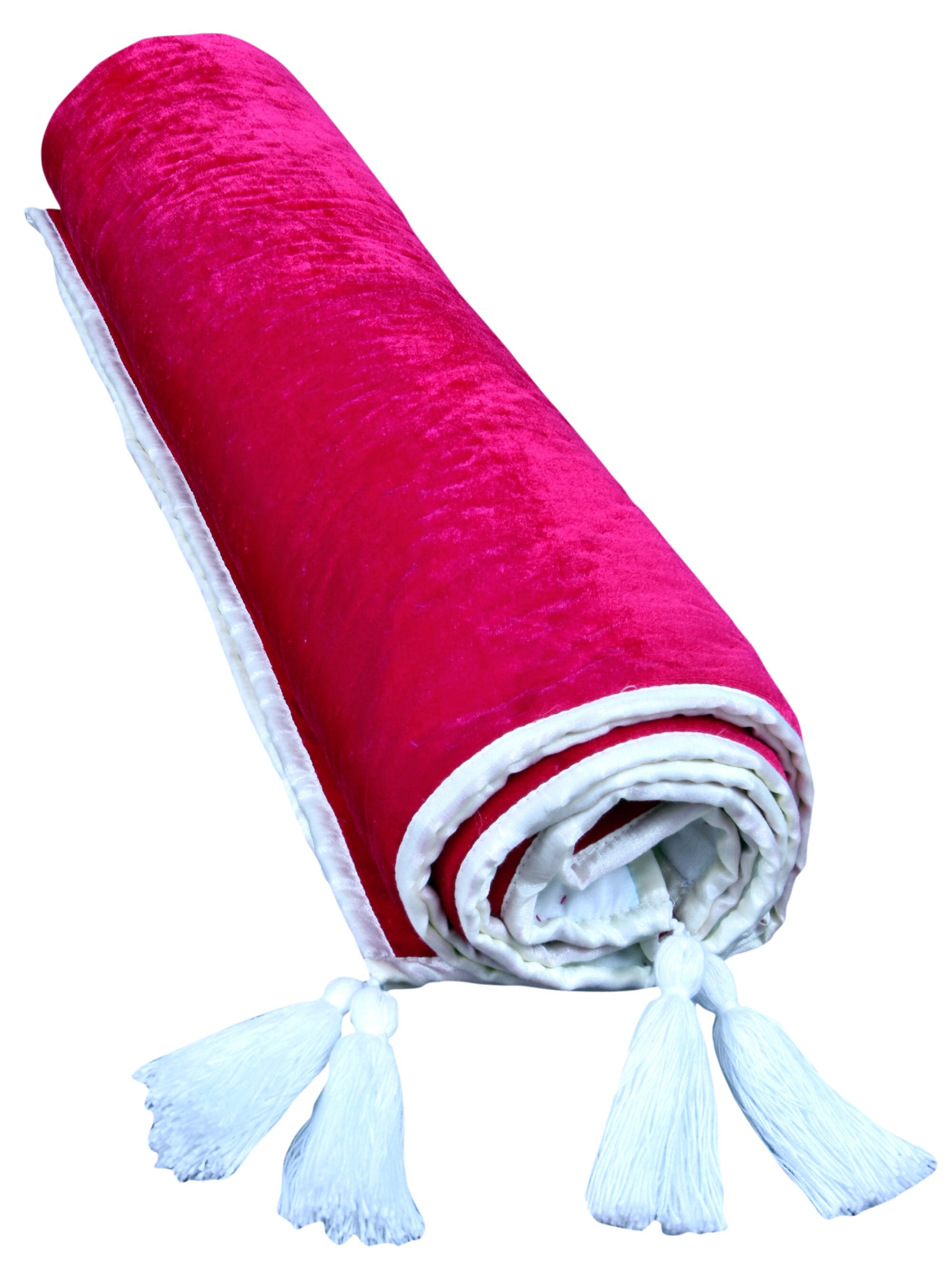 Fuchsia Velvet Quilt Hot Pink Velvet Bedspread Fuchsia Etsy