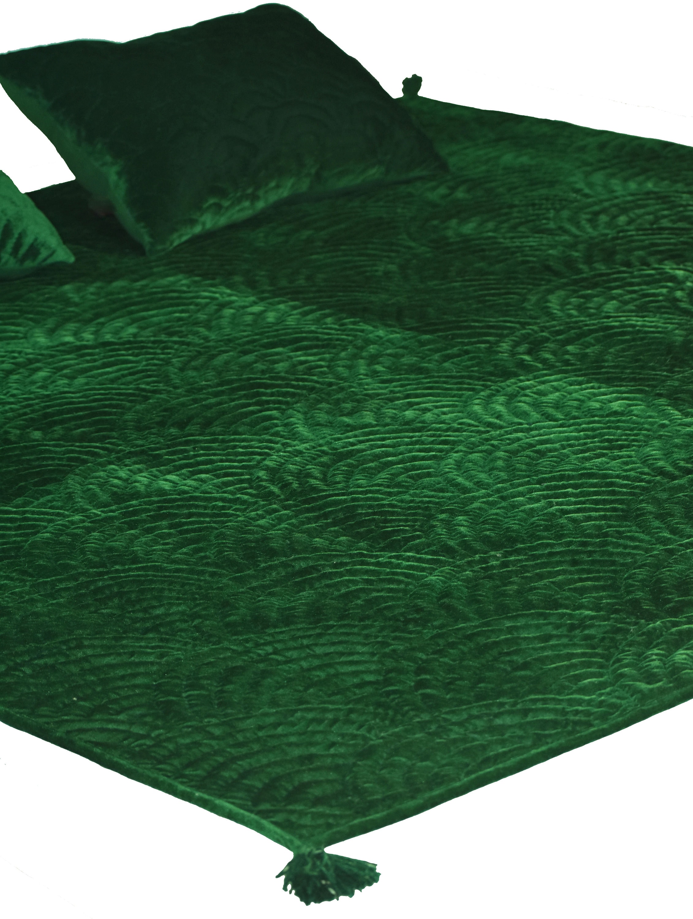 Emerald Green Velvet Quilt King Velvet Blanket Velvet Etsy