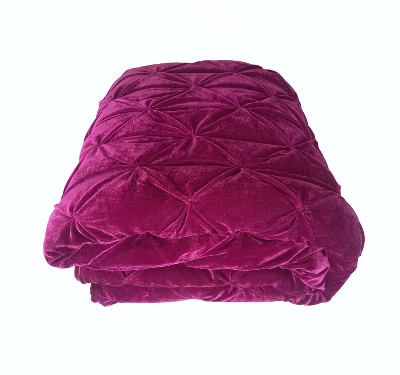 Emerald Green Velvet Comforter Emerald Green Luxury Quilt Etsy