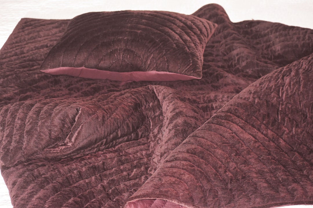 Buy Brown Velvet Quilt King Velvet Blanket Brown Velvet Comforter Queen