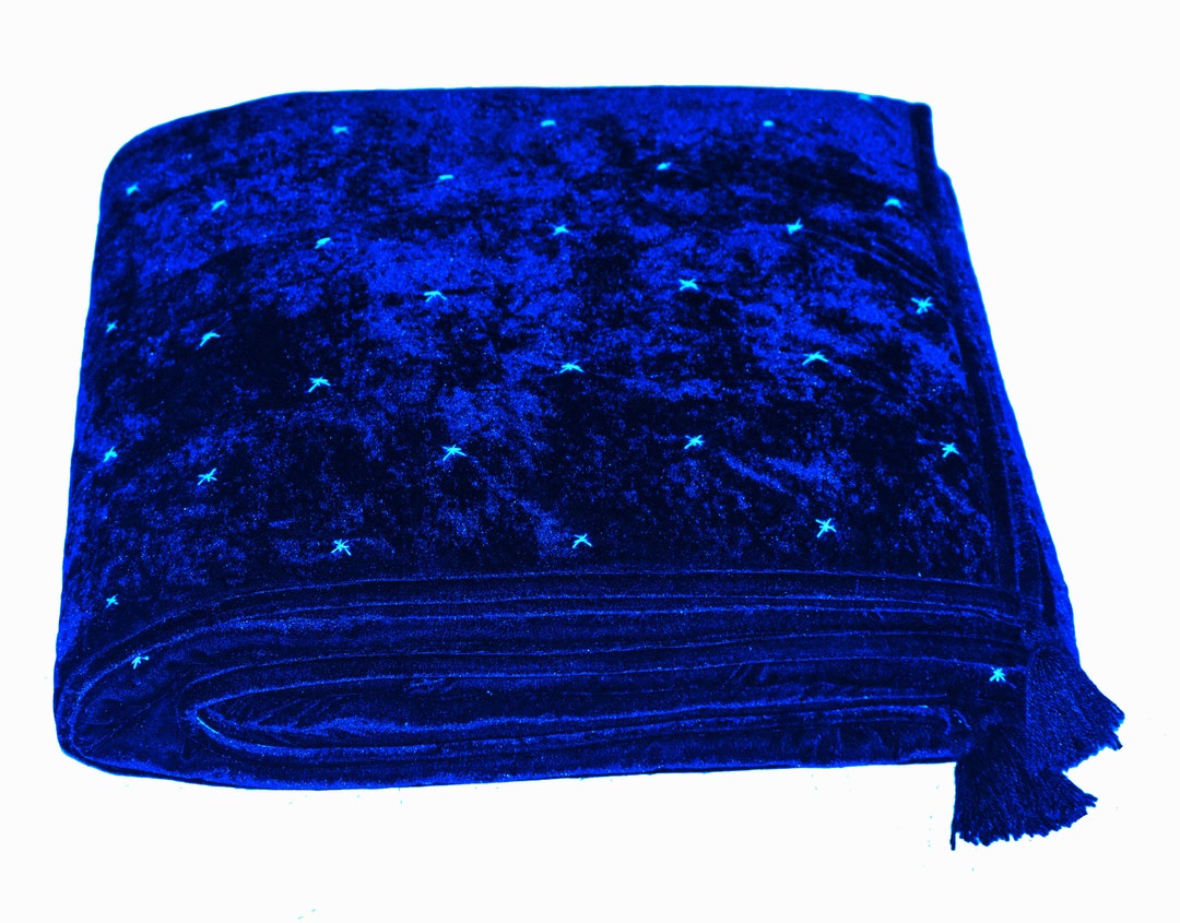 Royal Blue Velvet Quilt King Velvet Blanket Blue Velvet Comforter Queen Bedding Set Velvet