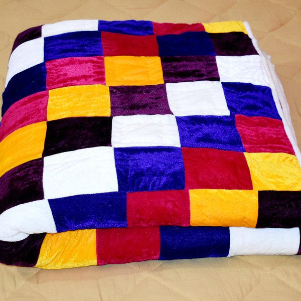 Velvet Patchwork Etsy