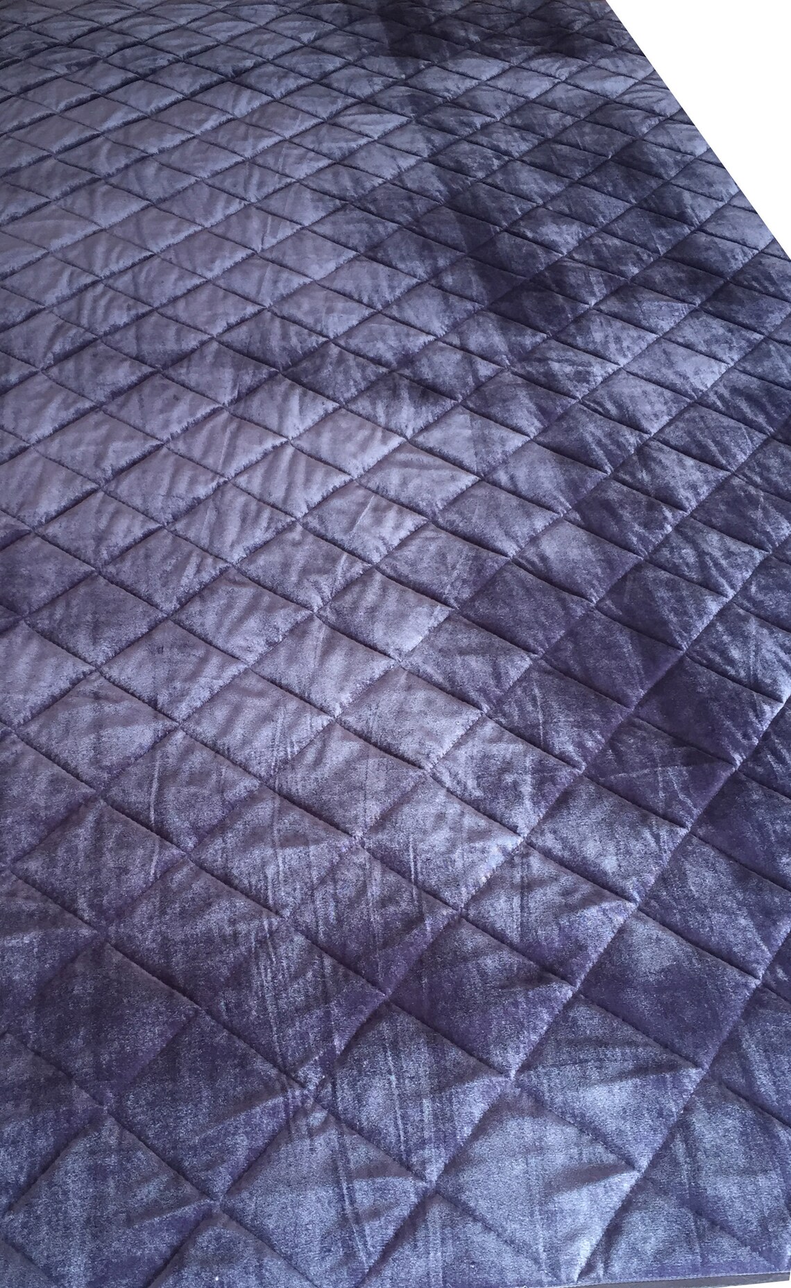 Gray Velvet quilt Custom Quilt Luxury King Quilt Gray Etsy