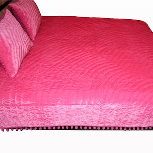 Baby pink velvet quilt king velvet blanket pink velvet comforter queen bedding set velvet bedspread cozy room décor wedding gift