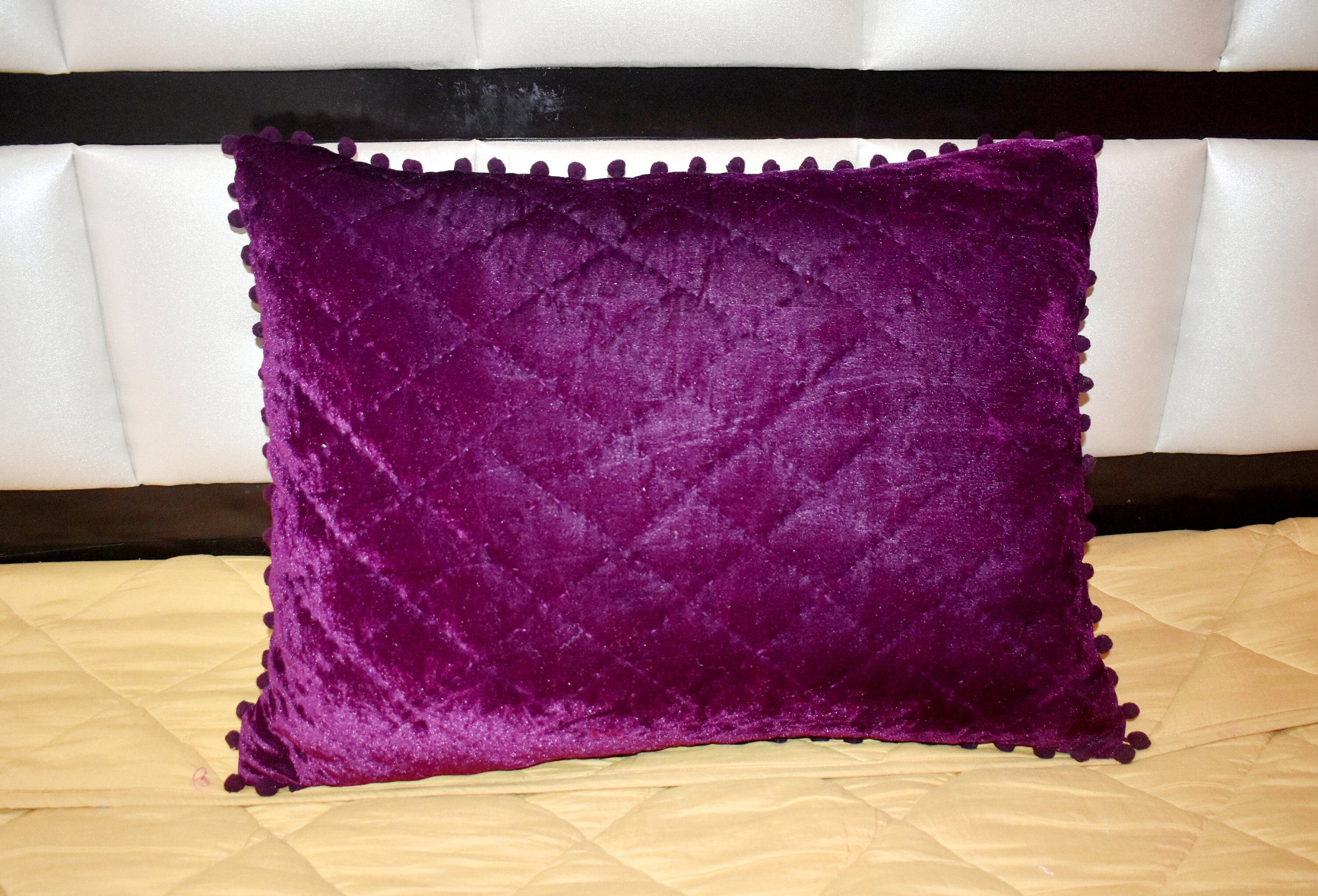 Purple Velvet King Quilt Velvet Comforter Queen Quilt King Etsy