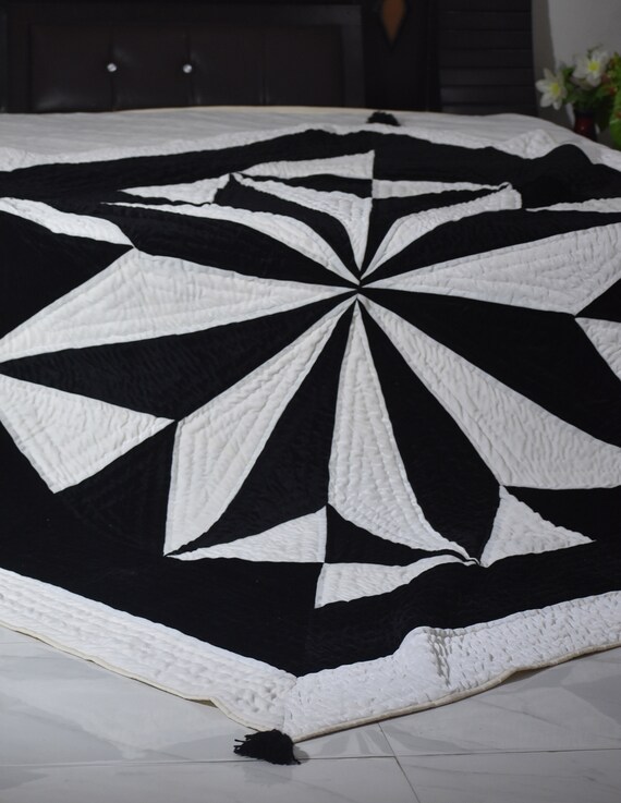 Black and white star throw blanket hotsell