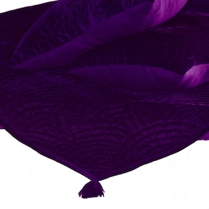 Purple velvet quilt king velvet blanket velvet comforter queen bedding set velvet bedspread cozy room décor  Bedding valentine special