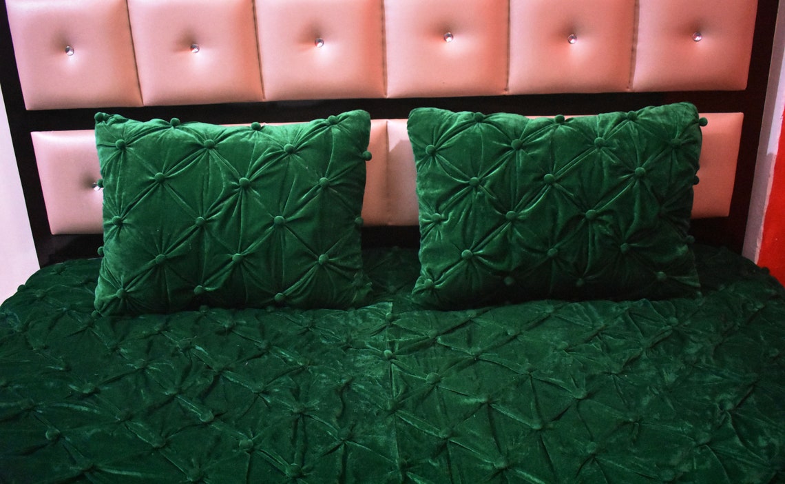 Navy Blue Velvet Quilt King Velvet Blanket Blue Velvet Etsy