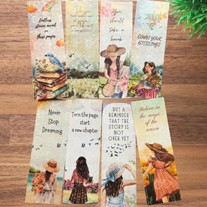 Motivational Quote Bookmarks – Inspirational Reading Gift, Aesthetic Book Accessories for bookworm