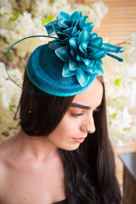 Mocha Hat Fascinator Ladies Aliceband Feather Hat Ladies Day Races Weddings