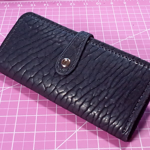 Leather Long Wallet - Etsy