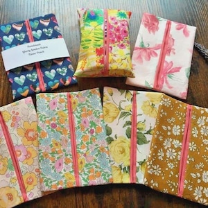 Liberty London Fabric Pocket Tissue Holder: Handmade Pouch