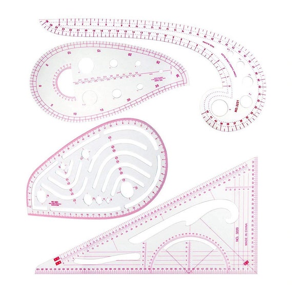 4 Pcs Pattern Making Ruler Set Tailor Fashion Measuring Kit | Etsy