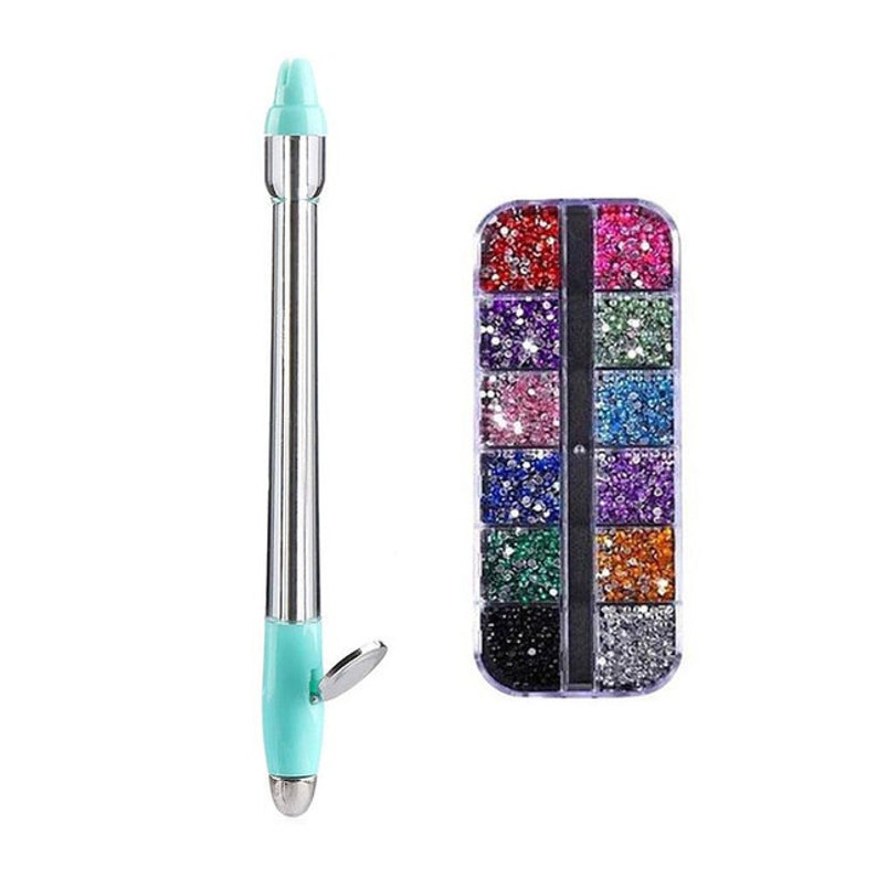 Diamond Painting Drill Pen 2000 Crystals Set DIY Drilling Etsy