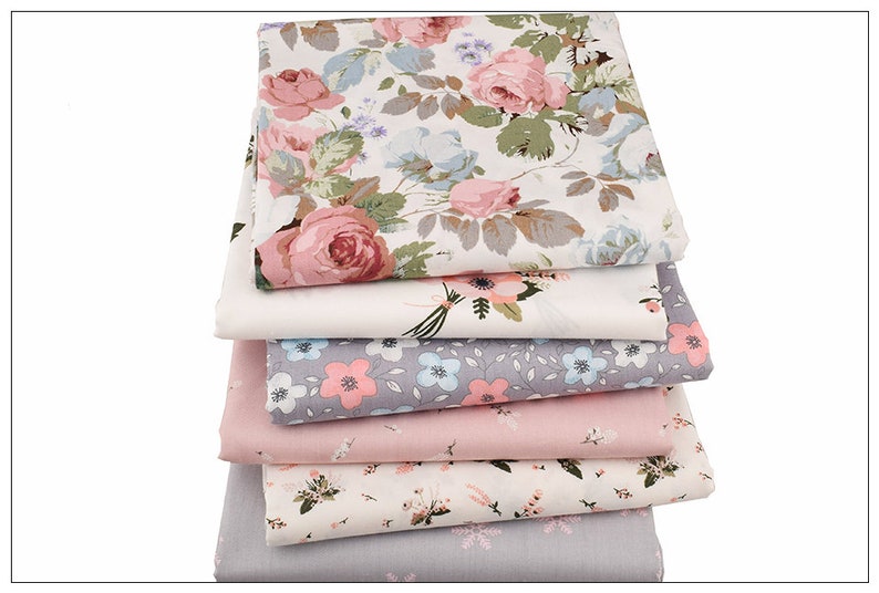 Flower quilting fabric set of 6 designs new floral series  etsy Flower quilting fabric set of 6 designs new floral series  etsy