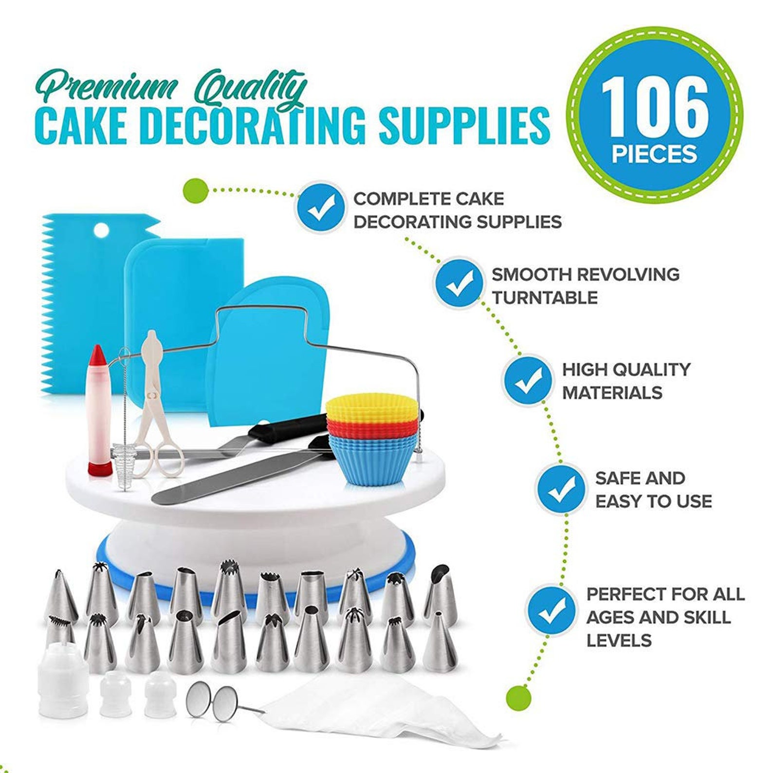 Cake Making Supplies Set Cake Making Tools Cake Decorating Etsy