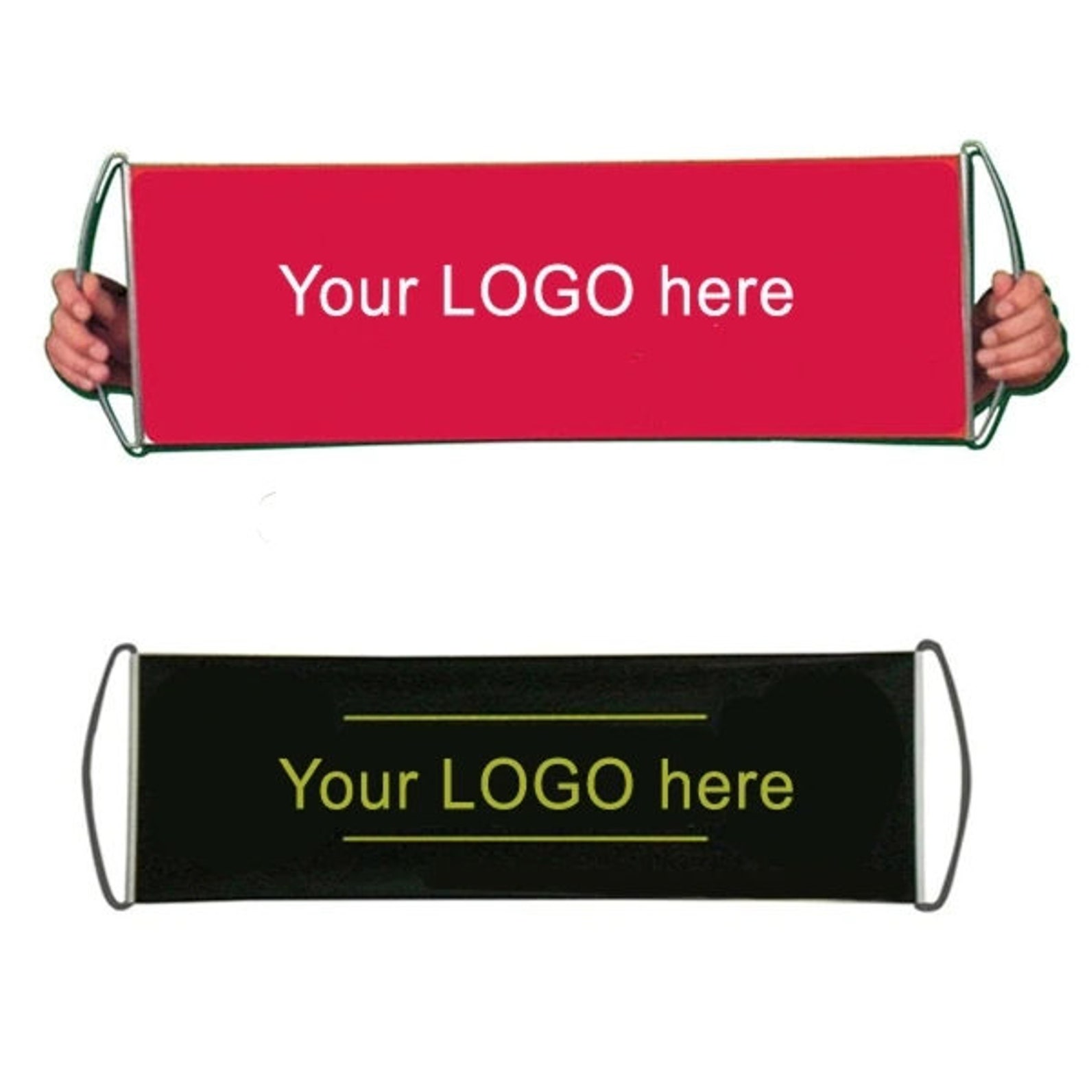 Custom Handheld Banner Retractable Custom Roll Up Banner Pop Etsy