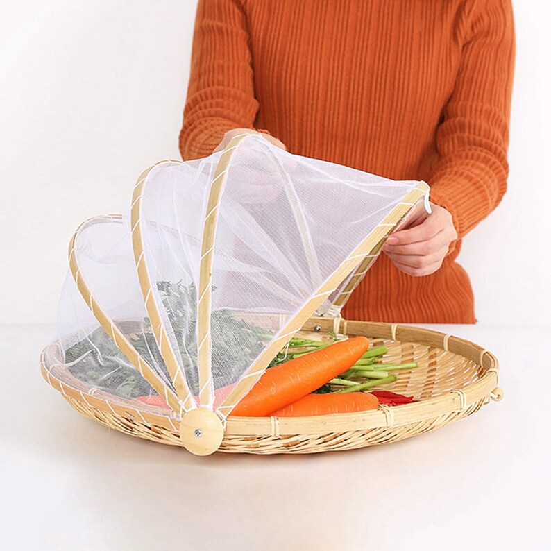 Handwoven Wicker Picnic Basket Breakfast Tray Rattan ...