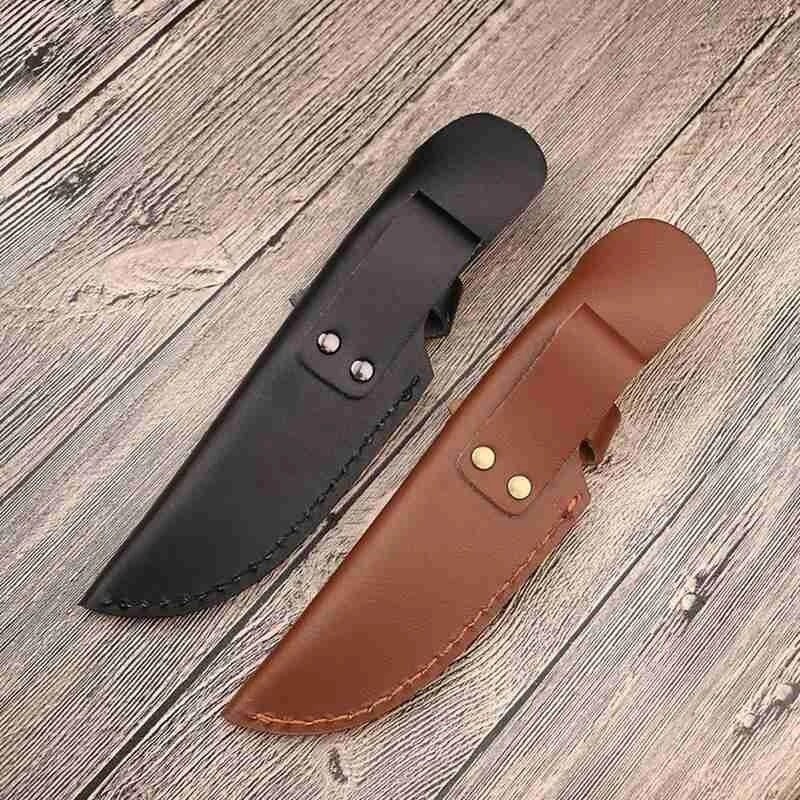 Leather Knife Sheath Vertical Knife Sheath With Snap Buckle Etsy