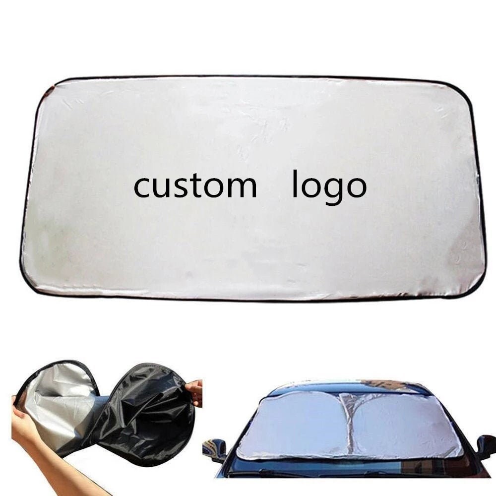 Custom Car Windshield Sun Shade Personalized Photo Logo Etsy