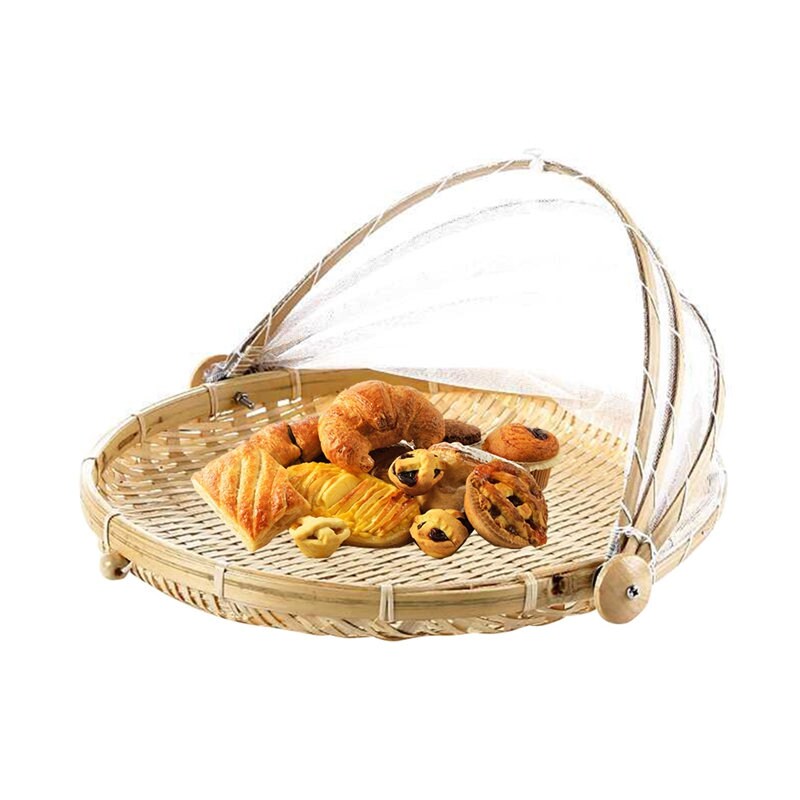 Handwoven Wicker Picnic Basket Breakfast Tray Rattan Storage Etsy