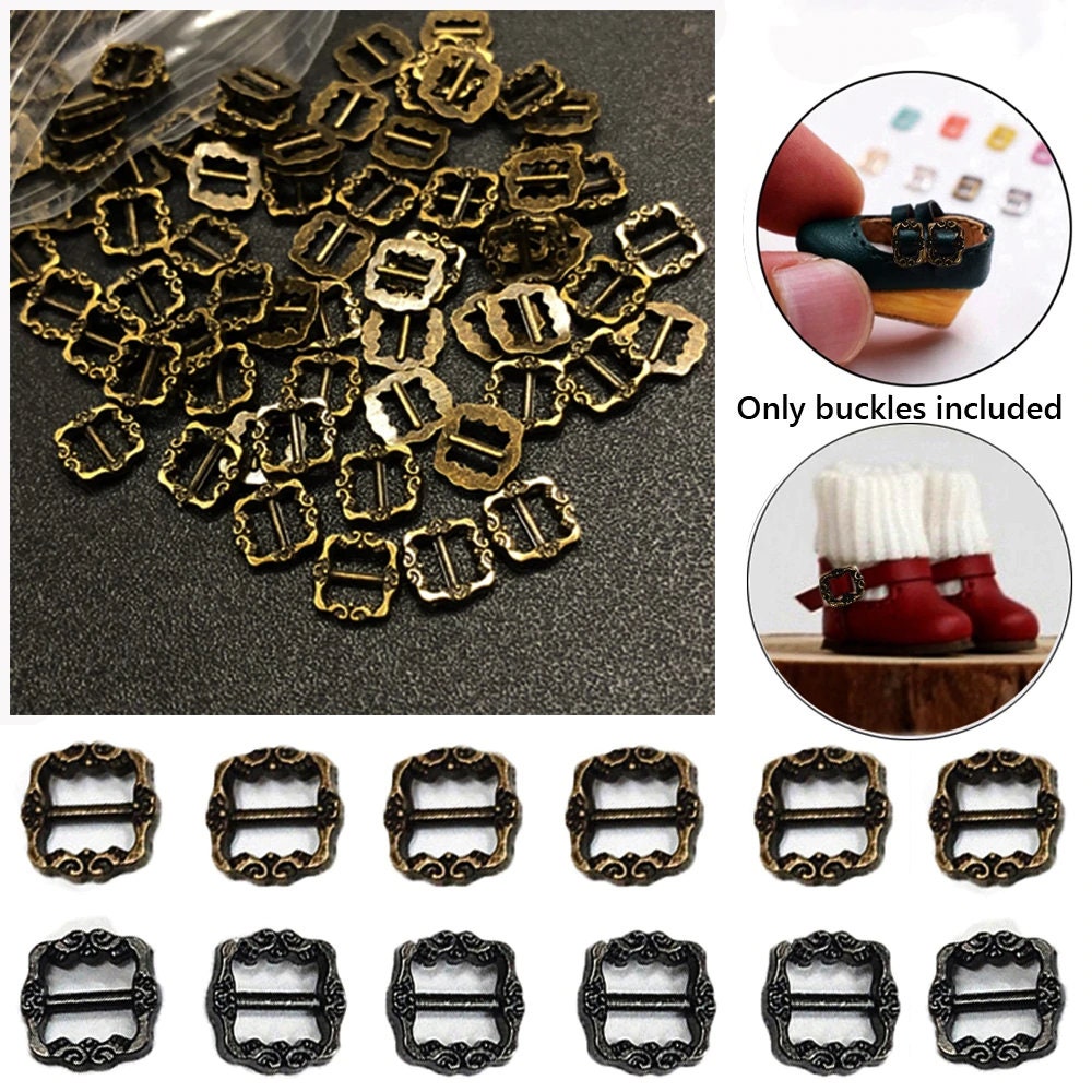 Mini Tiny Buckles Rectangular Doll Buckles Metal Fastener Etsy