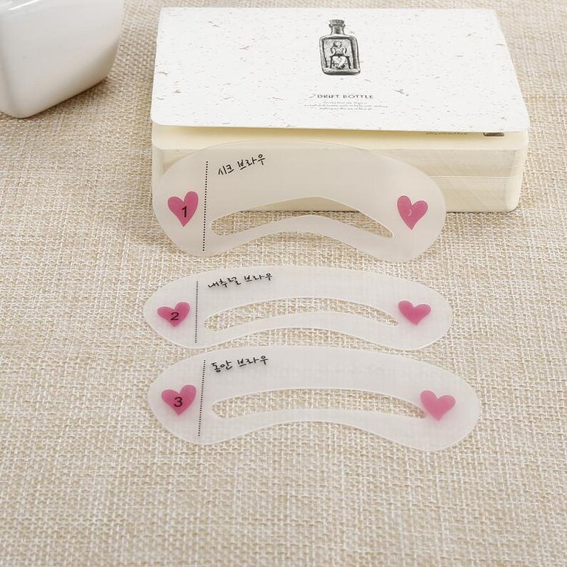 eyebrow template stencil tool eye brow guide template eye etsy