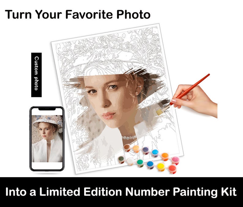 Custom Paint By Numbers Kit Paint By Number Kit Paint Etsy